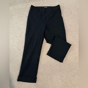 Maurices women’s Dark Striped Ankle Pant
